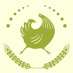 The emblem is a running cock.