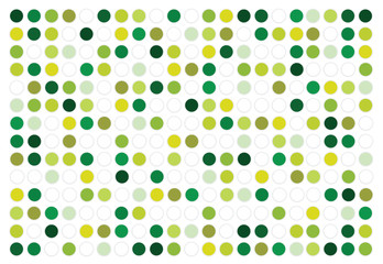 abstract vector green polka dots background