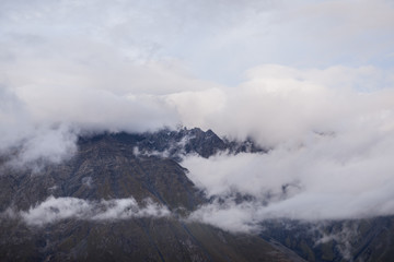 mount peak in a clouds