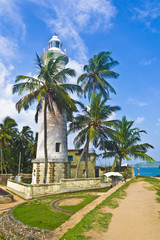 Fototapeta na wymiar Beautiful Galle Port in Sri Lanka. Included in the UNESCO heritage. A piece of Europe in Asia