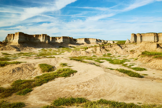 Tulin Landform scenery of Datong City,Shanxi Province,China 