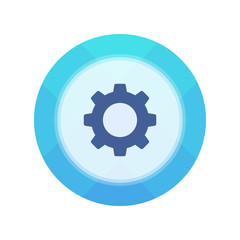 Paper Flat Cirlce Button