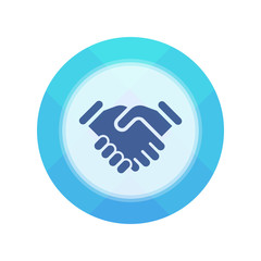 Paper Flat Cirlce Button