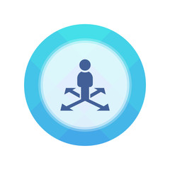 Paper Flat Cirlce Button