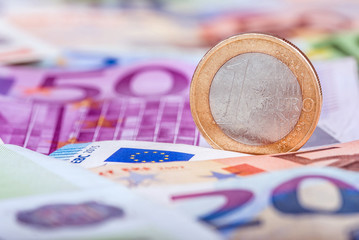 Banknotes and euro coins