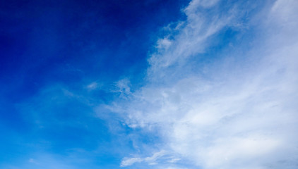 blue sky with white cloud.
