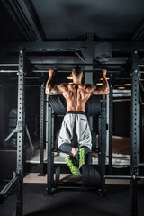 Strong man doing pull