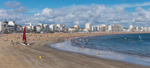 La plage des Sables d'Olonne (Vendée, France)