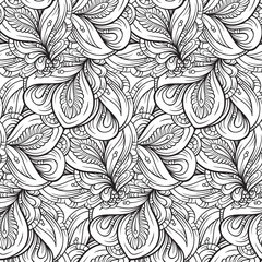 Fantasy decorative seamless pattern
