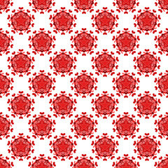 Seamless color mandala pattern