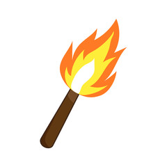 Torch isolated illustration on white background