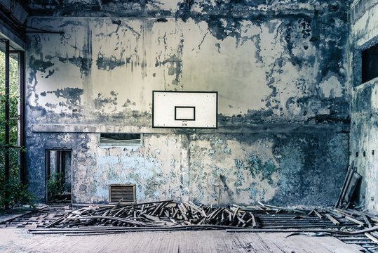 Abandoned Gym In Pripyat, Chernobyl Exclusion Zone