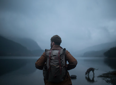 Man in a Lake