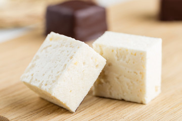 souffle candy bird's milk