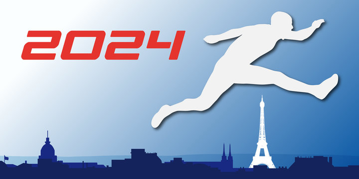 Paris - 2024 - Jeux Olympique - sport - France -affiche