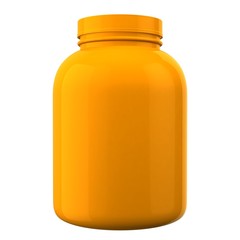 Orange Protien Bottle