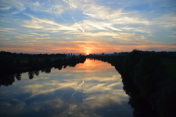 Sunset in Zagreb, CRoatia