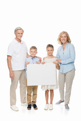 family with empty board