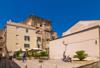 Fototapeta na wymiar Alghero, Sardinia, Italy. Ancient architecture