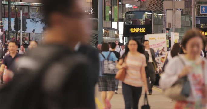 Causeway Bay, Hong kong, 19 July 2017 -: Hong Kong busy life at night