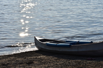 Canoe on the shore