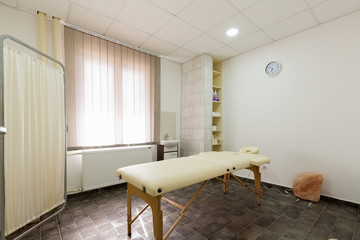 Massage room interior