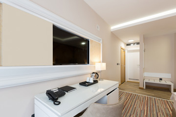 Fototapeta na wymiar Interior of a luxury hotel apartment
