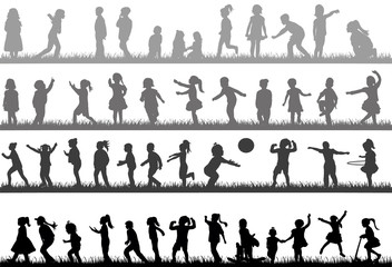 silhouette children collection