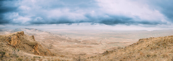 Gareja Desert, Kakheti Region, Georgia. Autumn Landscape Of Gareja