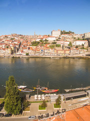 Cityscape of Porto, Portugal with the Douro river