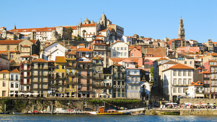 Porto, Portugal - Circa October 2013: Cityscape of Porto and the Douro river