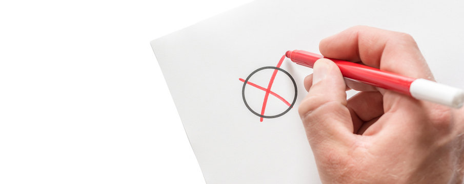 Breiter Freisteller zum Thema Wahl