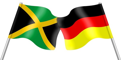 Flags. Jamaica and Germany