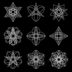 Beautiful and symmetrical geometric pattern