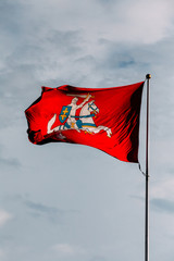 Coat Of Arms Of Lithuania On The State Historical Flag Of Lithuania