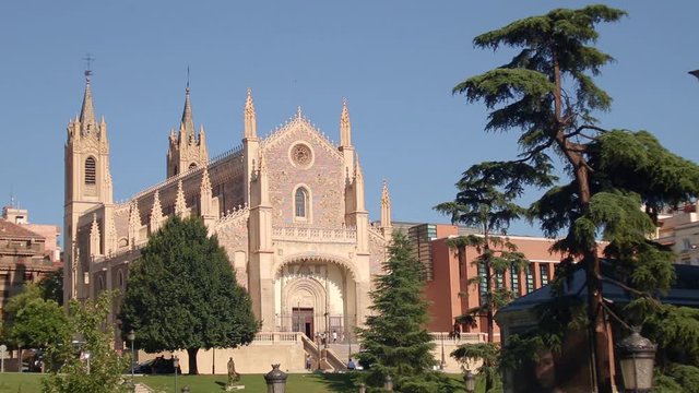 San Jeronimo Roman Catholic church in Madrid near to the Prado museum