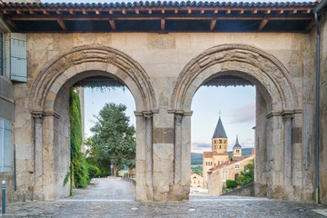 Fototapeta na wymiar View of the Abbey Church of Cluny, Burgundy - France