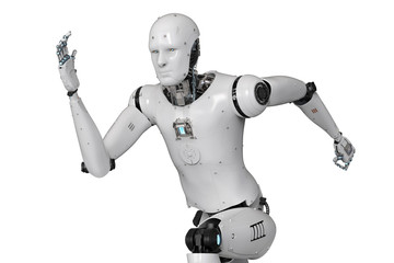 humanoid robot running