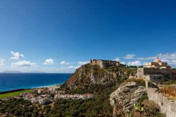 Fototapeta na wymiar Citadel in Milazzo, Sicilia, Italy