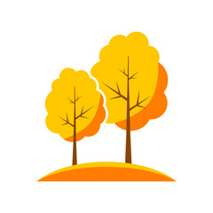 Tree vector icon on white background