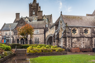 Monument and church in Dublin, Ireland