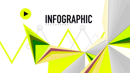 Modern triangle presentation template