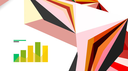 Modern triangle presentation template