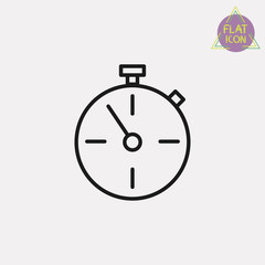 stopwatch line icon