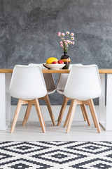 Table in modern dining room