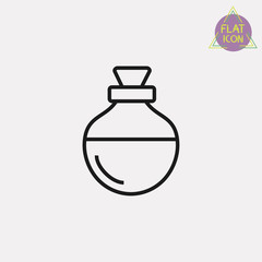 oil bottle line icon