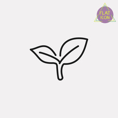 herb line icon
