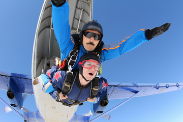 Tandem jump. Exit.