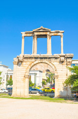 Fototapeta na wymiar Arch of Hadrian in Athens, Greece