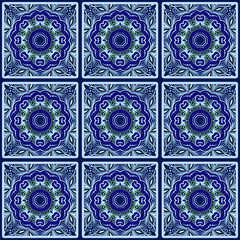 Colorful floral seamless pattern